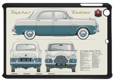 Ford Zephyr Zodiac 1951-56 Small Tablet Covers